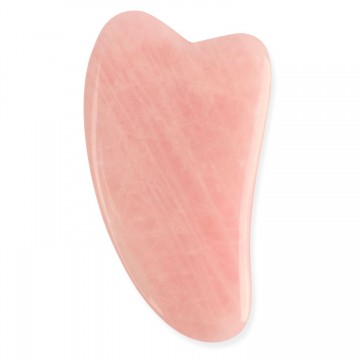 White Lotus Rose Quartz Gua Sha Tool